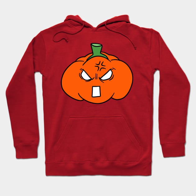 Angry Orange Bell Pepper Hoodie by saradaboru